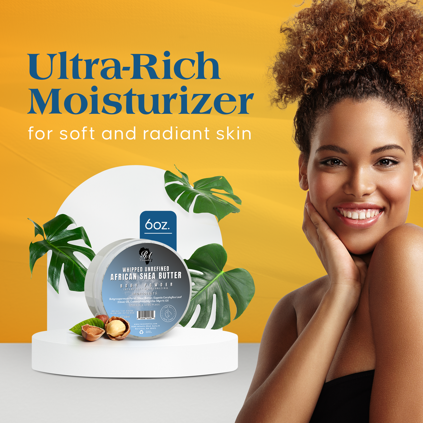 WHIPPED SHEA BUTTER - BABY POWDER