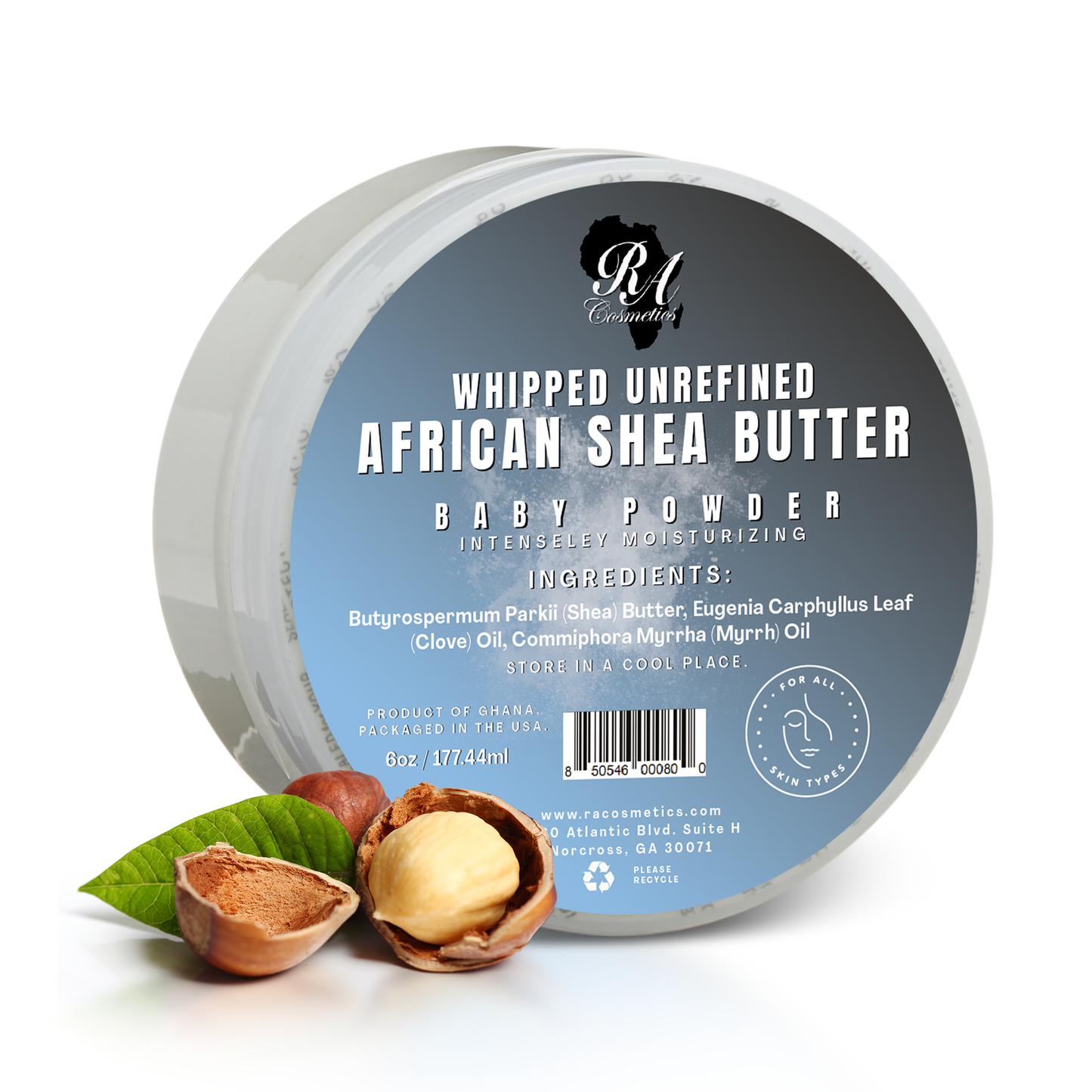 WHIPPED SHEA BUTTER - BABY POWDER