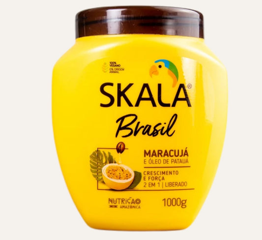 SKALA - Brasil - Creme de Tratamento 2 em 1 Maracuja e Oleo De Pataua 1 Kg - (Passion Fruit & Pataua Oil 2 in 1 Treatment Cream Net 35.27 Oz)