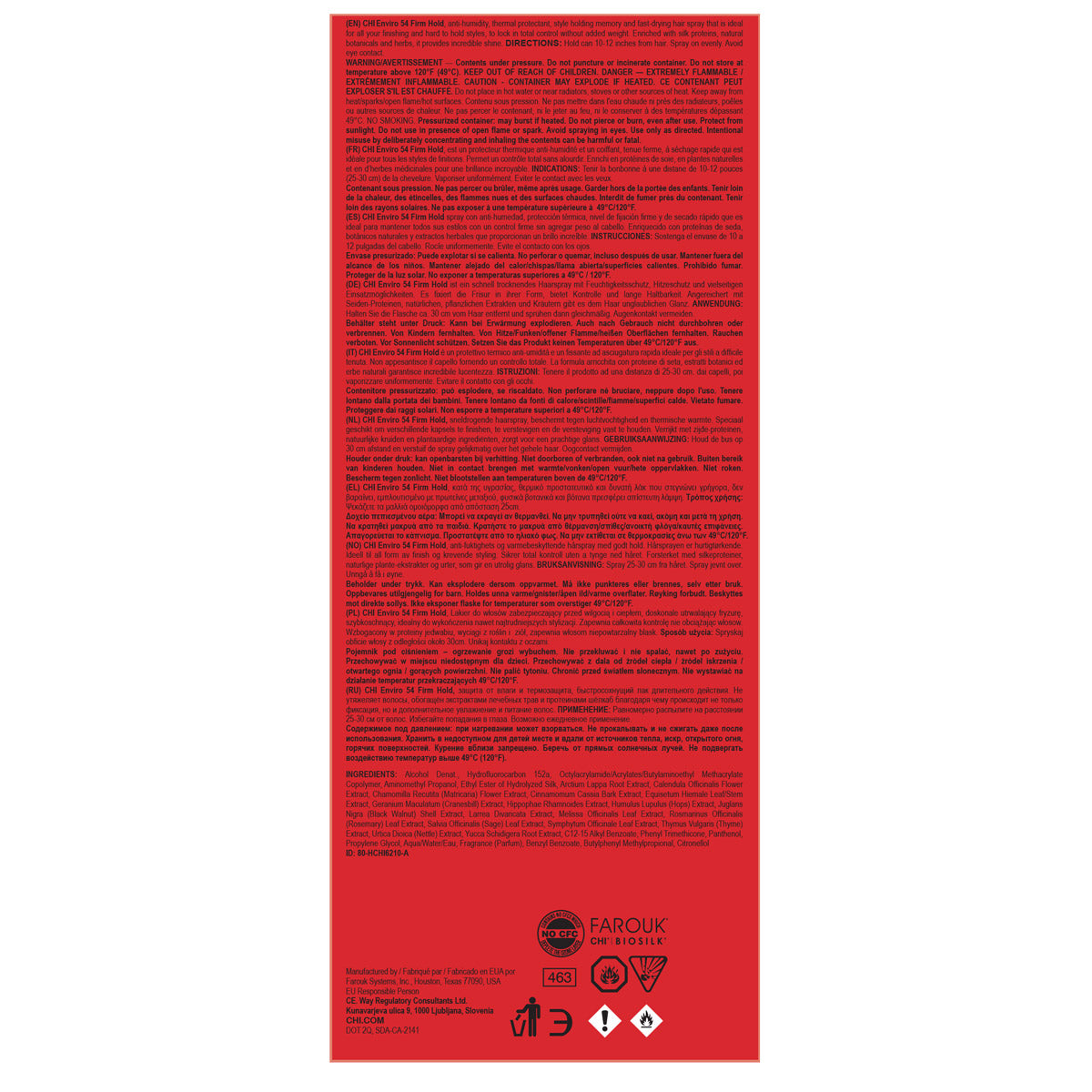 CHI Enviro 54 Hairspray – Firm Hold