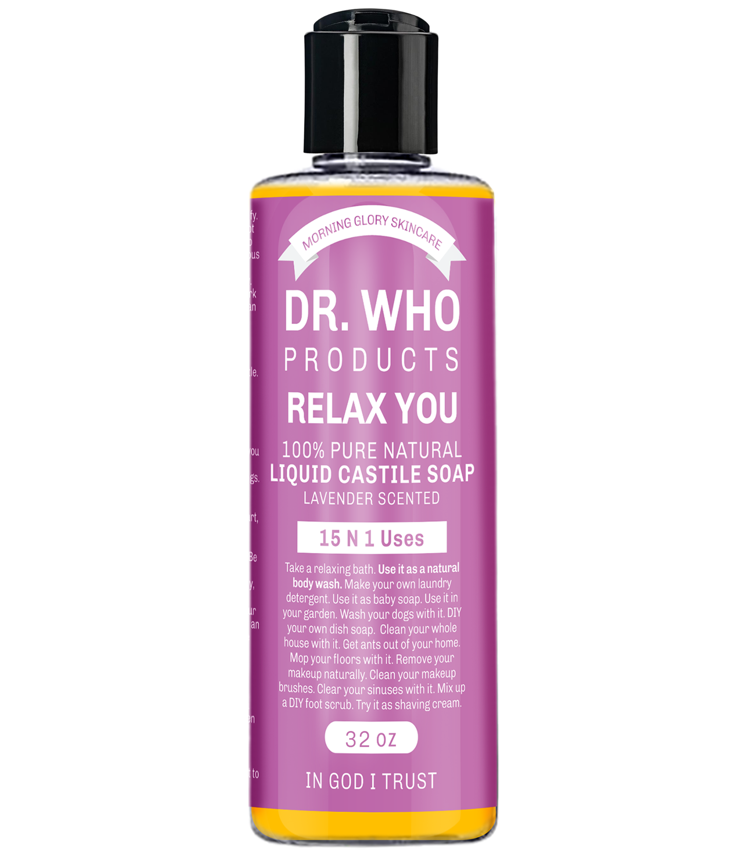 Morning Glory's Dr. Who LIQUID CASTILE SOAP LAVENDER
