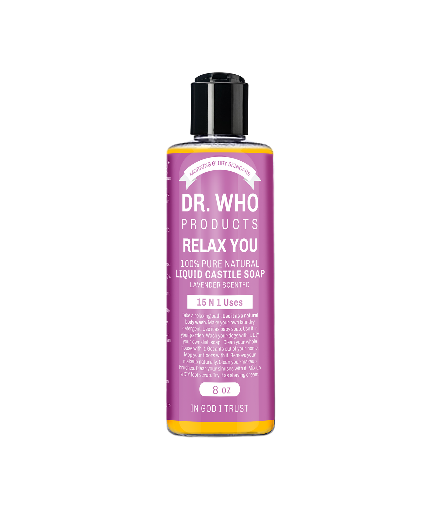 Morning Glory's Dr. Who LIQUID CASTILE SOAP LAVENDER