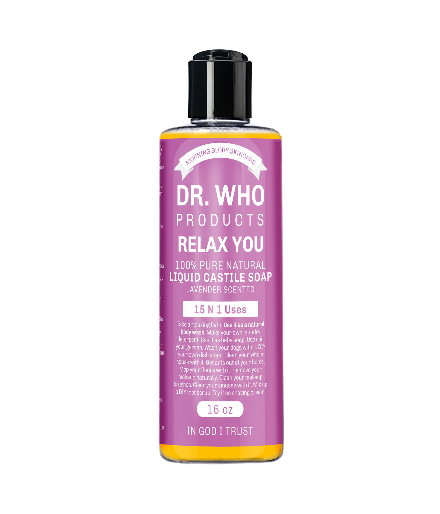 Morning Glory's Dr. Who LIQUID CASTILE SOAP LAVENDER