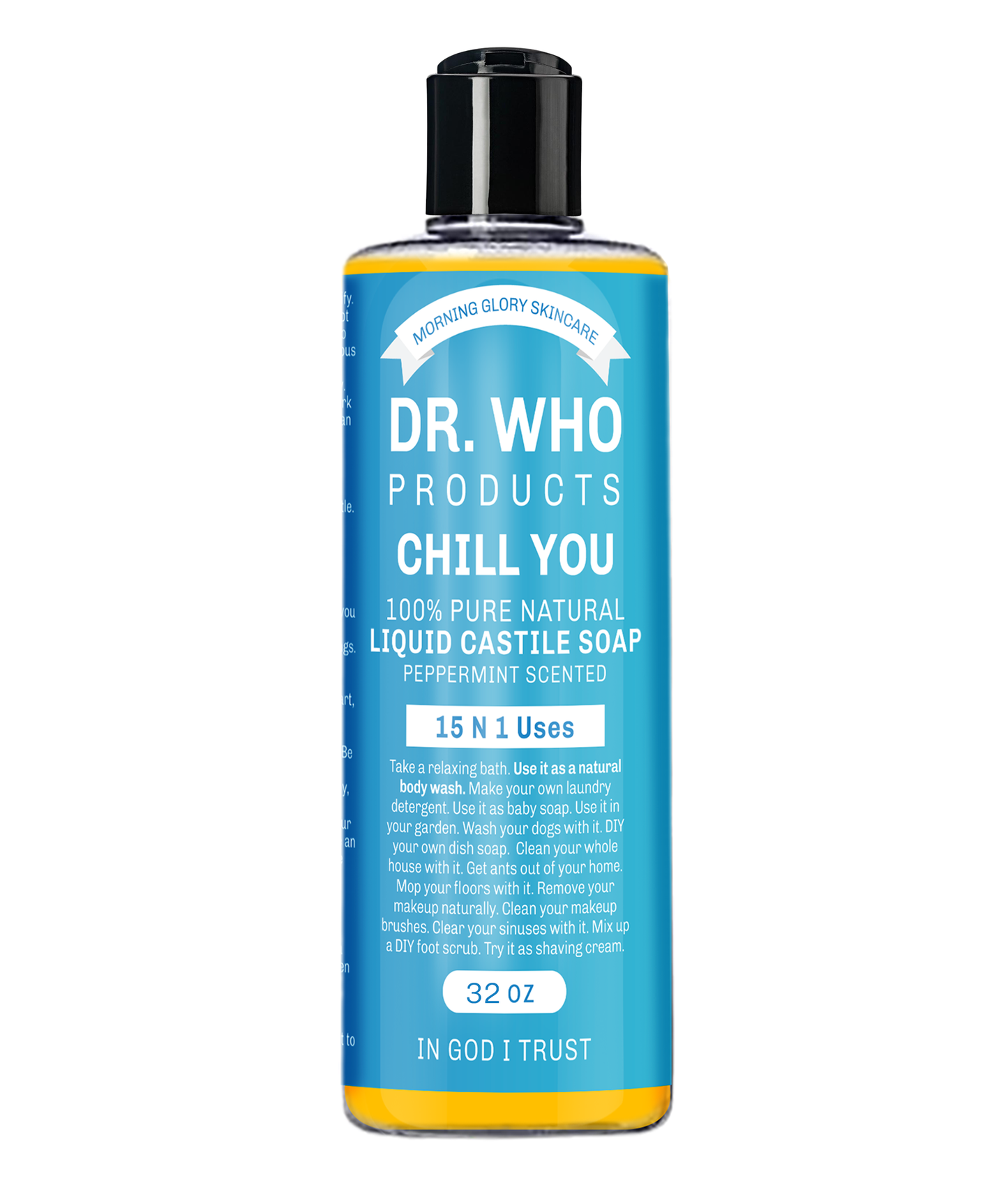 Morning Glory's Dr. Who LIQUID CASTILE SOAP PEPPERMINT