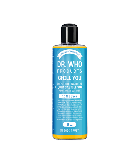 Morning Glory's Dr. Who LIQUID CASTILE SOAP PEPPERMINT