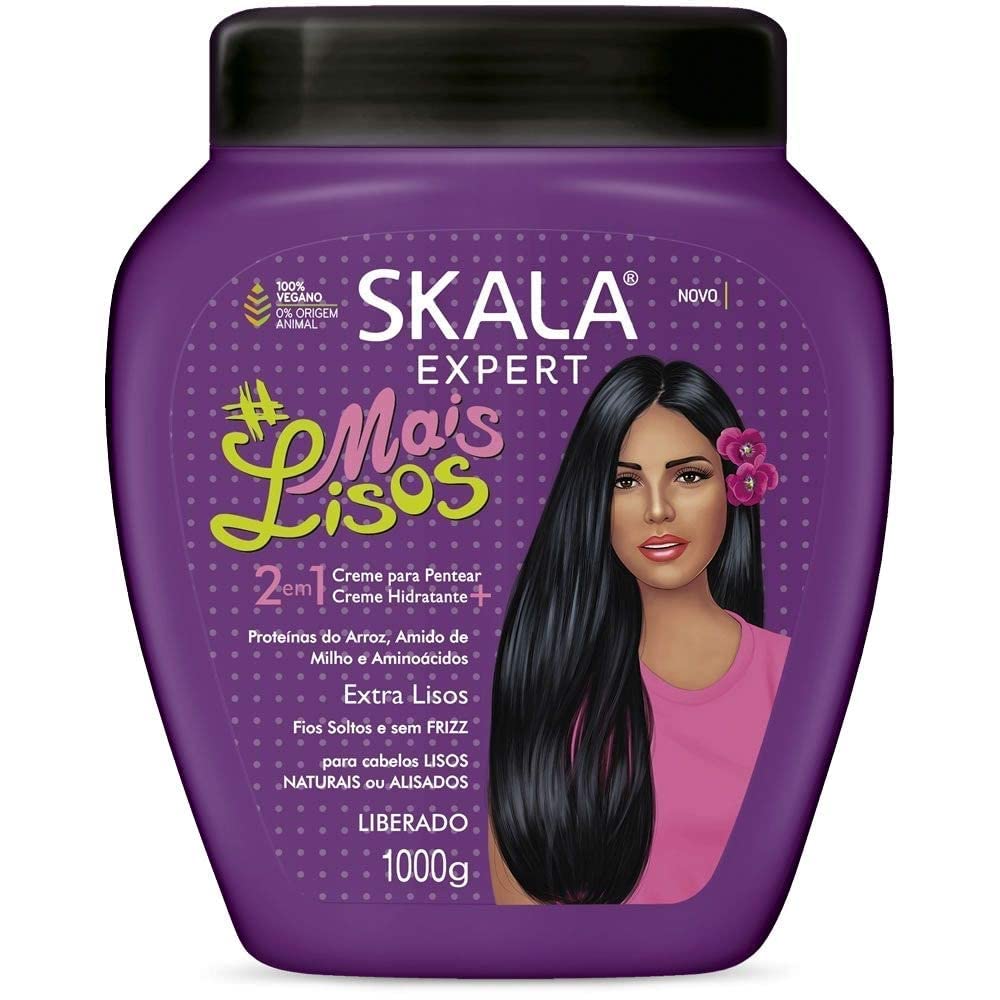 SKALA Mais Lisos Hair Type 1A - Hydrate Waves, Anti-Frizz 2 IN 1 Conditioning Treatment and Combing Cream