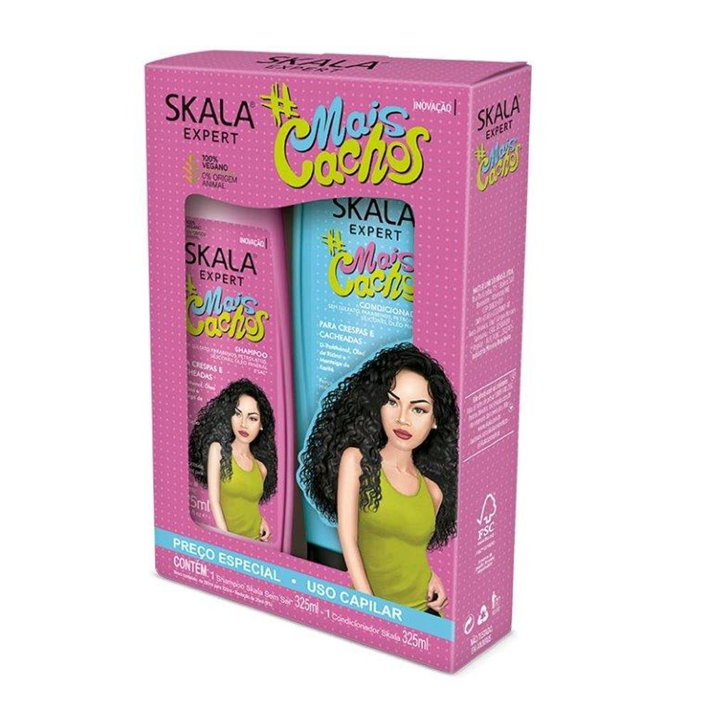 SKALA Mais Cachos, Shampoo and Conditioner, 325 ML (1 SET)