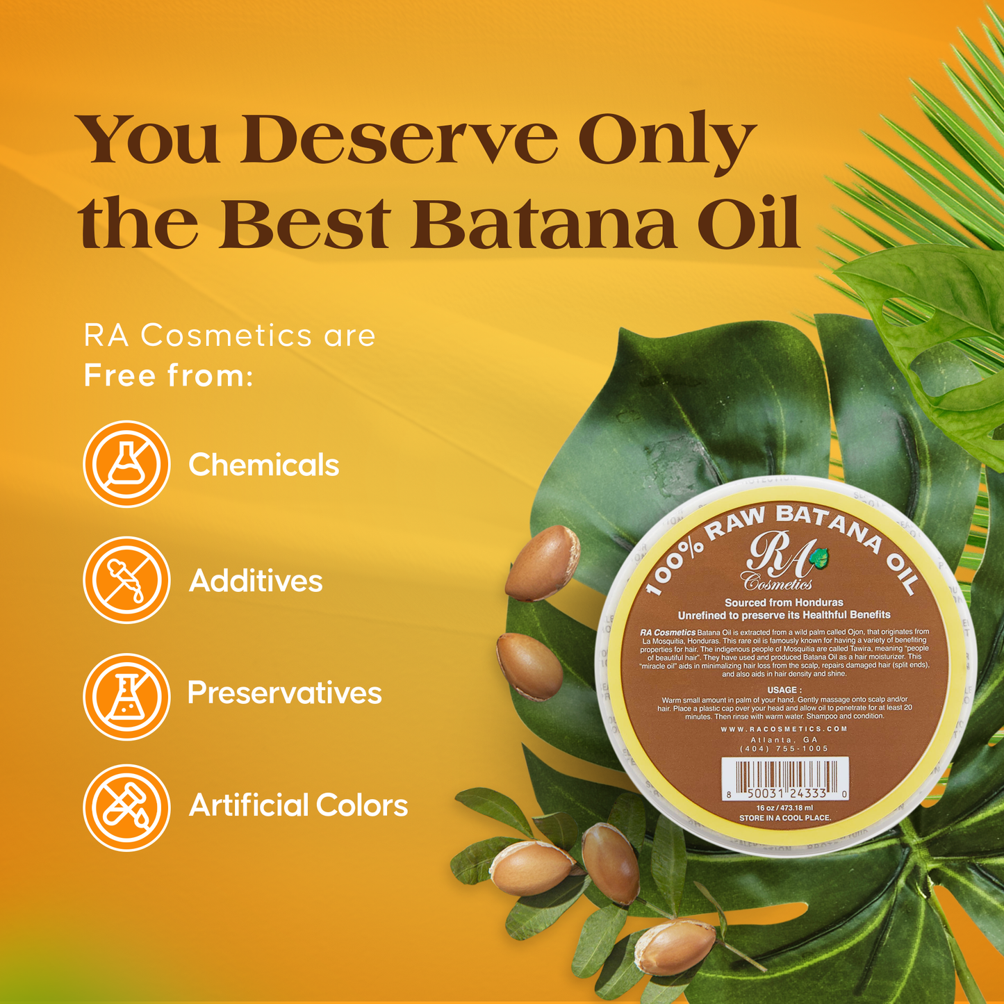 100% Raw Batana Oil