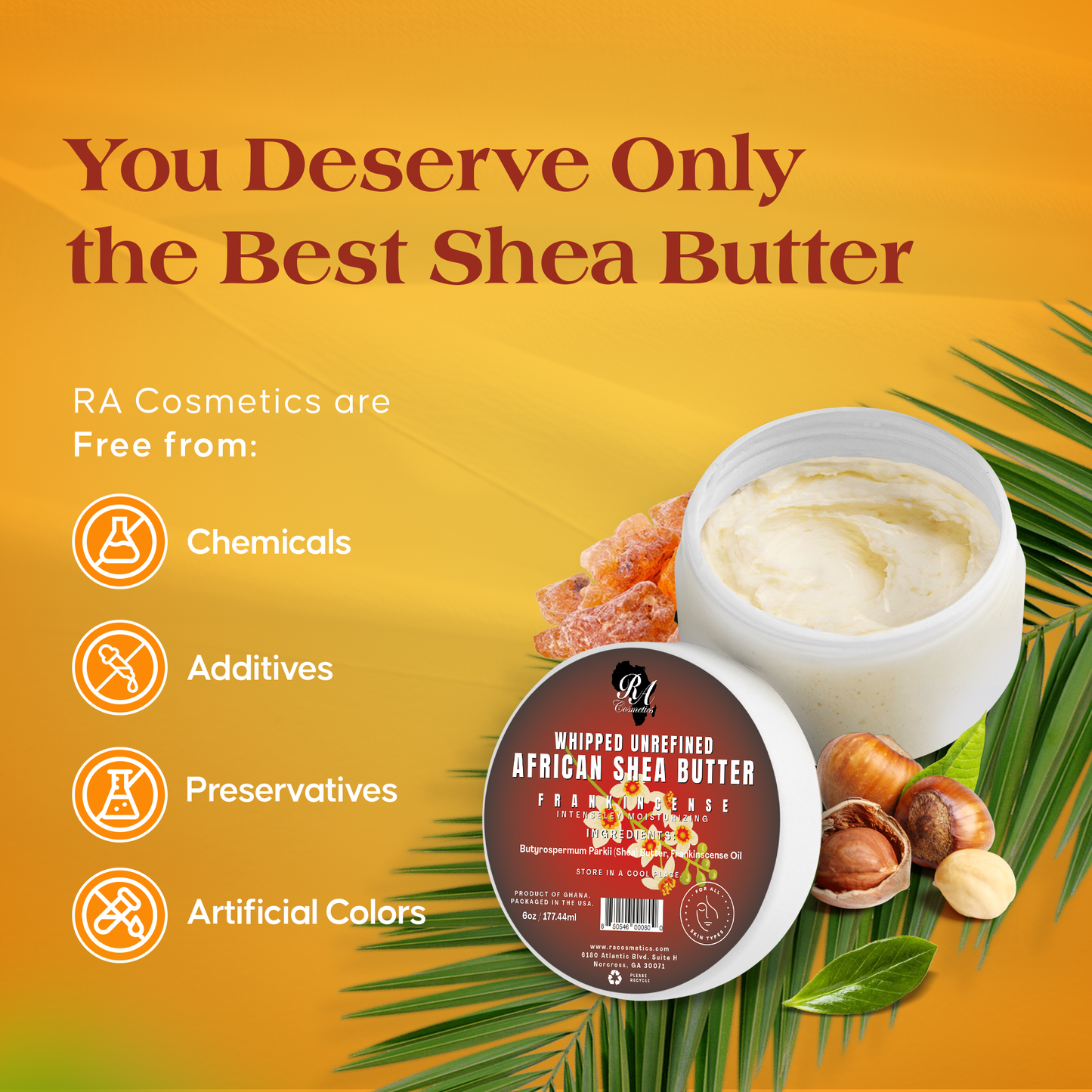 WHIPPED SHEA BUTTER - FRANKINCENSE